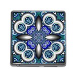 Fractal Cathedral Pattern Mosaic Memory Card Reader (Square) Front