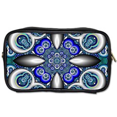 Fractal Cathedral Pattern Mosaic Toiletries Bags 2-side