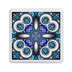 Fractal Cathedral Pattern Mosaic Memory Card Reader (square)  by Nexatart