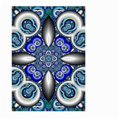 Fractal Cathedral Pattern Mosaic Large Garden Flag (two Sides)