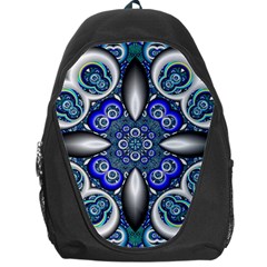 Fractal Cathedral Pattern Mosaic Backpack Bag by Nexatart