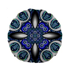 Fractal Cathedral Pattern Mosaic Standard 15  Premium Round Cushions by Nexatart