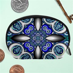 Fractal Cathedral Pattern Mosaic Accessory Pouches (large)  by Nexatart