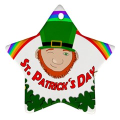 St  Patrick Ornament (star) by Valentinaart