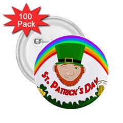 St  Patrick 2 25  Buttons (100 Pack)  by Valentinaart