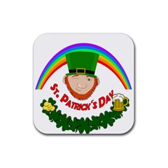 St  Patrick Rubber Coaster (square)  by Valentinaart