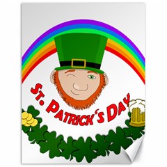 St  Patrick Canvas 18  X 24   by Valentinaart