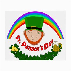 St  Patrick Small Glasses Cloth (2-side) by Valentinaart