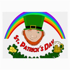 St  Patrick Large Glasses Cloth by Valentinaart