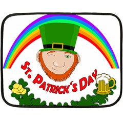 St  Patrick Fleece Blanket (mini) by Valentinaart