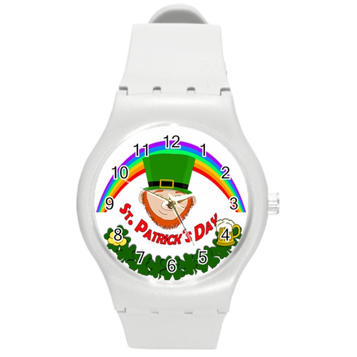 St. Patrick Round Plastic Sport Watch (M)