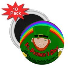 St  Patrick s Day 2 25  Magnets (10 Pack)  by Valentinaart