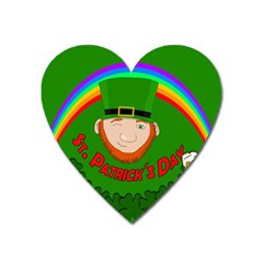 St  Patrick s Day Heart Magnet by Valentinaart