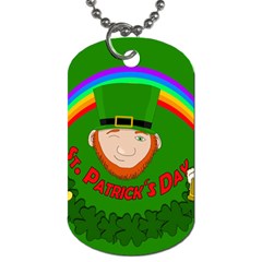 St  Patrick s Day Dog Tag (two Sides) by Valentinaart