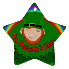 St  Patrick s Day Star Ornament (two Sides) by Valentinaart