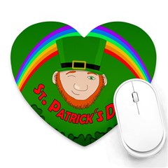 St  Patrick s Day Heart Mousepads by Valentinaart