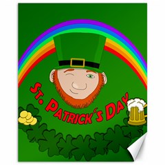 St  Patrick s Day Canvas 11  X 14   by Valentinaart