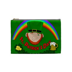 St  Patrick s Day Cosmetic Bag (medium)  by Valentinaart