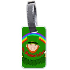 St  Patrick s Day Luggage Tags (one Side)  by Valentinaart