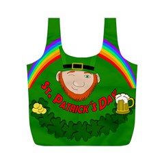 St  Patrick s Day Full Print Recycle Bags (m)  by Valentinaart