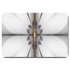 Fractal Fleur Elegance Flower Large Doormat 