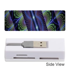 Fractal Blue Lines Colorful Memory Card Reader (Stick) 