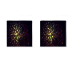 Fractal Flame Light Energy Cufflinks (square) by Nexatart