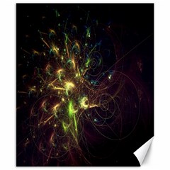 Fractal Flame Light Energy Canvas 8  X 10 