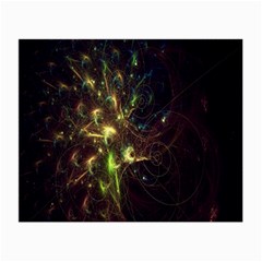 Fractal Flame Light Energy Small Glasses Cloth (2-side) by Nexatart