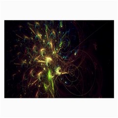 Fractal Flame Light Energy Large Glasses Cloth by Nexatart