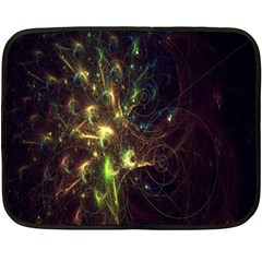 Fractal Flame Light Energy Fleece Blanket (mini) by Nexatart