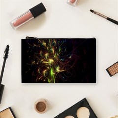 Fractal Flame Light Energy Cosmetic Bag (small)  by Nexatart