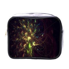 Fractal Flame Light Energy Mini Toiletries Bags by Nexatart