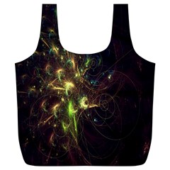 Fractal Flame Light Energy Full Print Recycle Bags (l)  by Nexatart