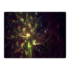 Fractal Flame Light Energy Double Sided Flano Blanket (mini)  by Nexatart