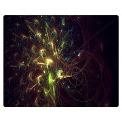 Fractal Flame Light Energy Double Sided Flano Blanket (medium)  by Nexatart