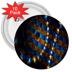 Fractal Digital Art 3  Buttons (10 Pack)  by Nexatart