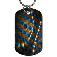 Fractal Digital Art Dog Tag (one Side)