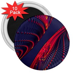 Fractal Fractal Art Digital Art 3  Magnets (10 Pack) 