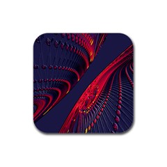 Fractal Fractal Art Digital Art Rubber Square Coaster (4 Pack) 