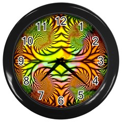 Fractals Ball About Abstract Wall Clocks (black) by Nexatart