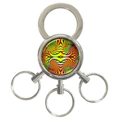 Fractals Ball About Abstract 3-ring Key Chains by Nexatart