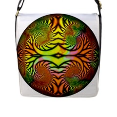 Fractals Ball About Abstract Flap Messenger Bag (l) 