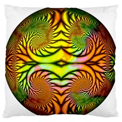 Fractals Ball About Abstract Large Flano Cushion Case (two Sides) by Nexatart