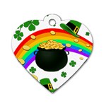 Good luck Dog Tag Heart (One Side) Front