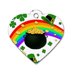 Good Luck Dog Tag Heart (two Sides) by Valentinaart