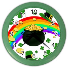 Good Luck Color Wall Clocks by Valentinaart