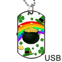 Good Luck Dog Tag Usb Flash (one Side) by Valentinaart