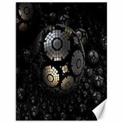 Fractal Sphere Steel 3d Structures Canvas 12  x 16  