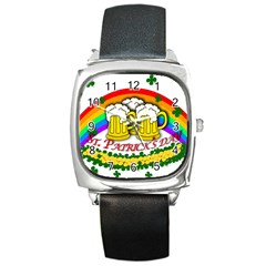 Beer Square Metal Watch by Valentinaart